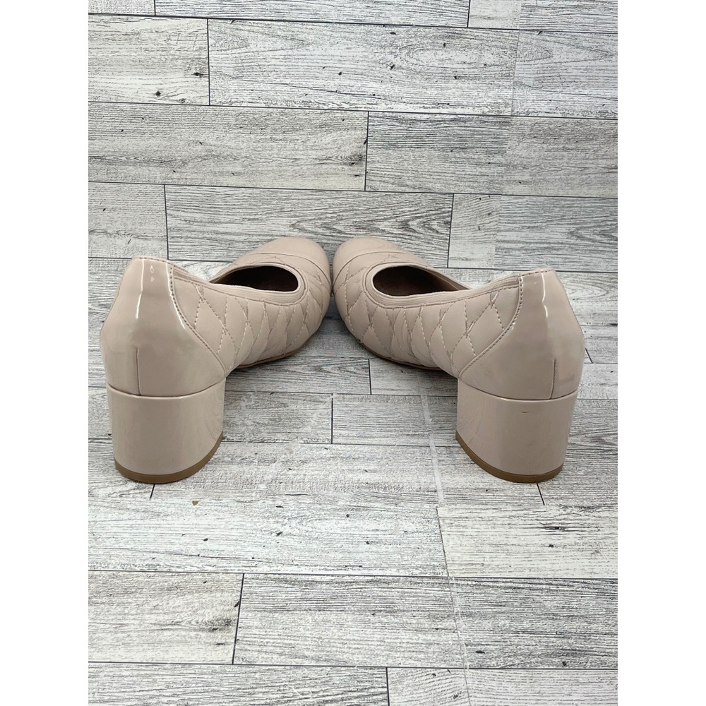 Vionic Ruby Beige Quilted Leather Patent Cap Toe … - image 6